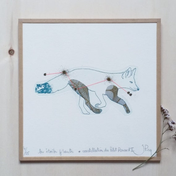 Constellation of the Little Fox II-framed