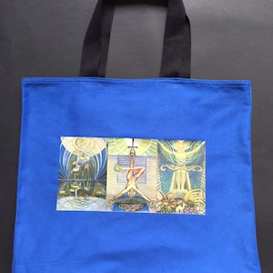 Bolsa de livros de tarô Crowley, sacola de cartas de tarô