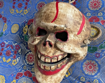 Laughing Citipati Skull Tibetan Mask