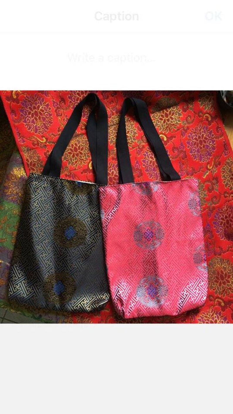 Shopper Red Sayagata Tote Bag