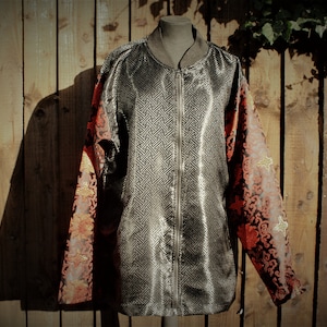Swastik and Lotus Tibetan Jacket , Sayagata Jacket , Short Coat
