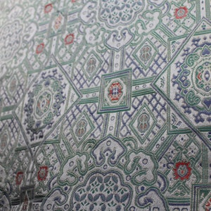 White Tibetan Thanka Brocade