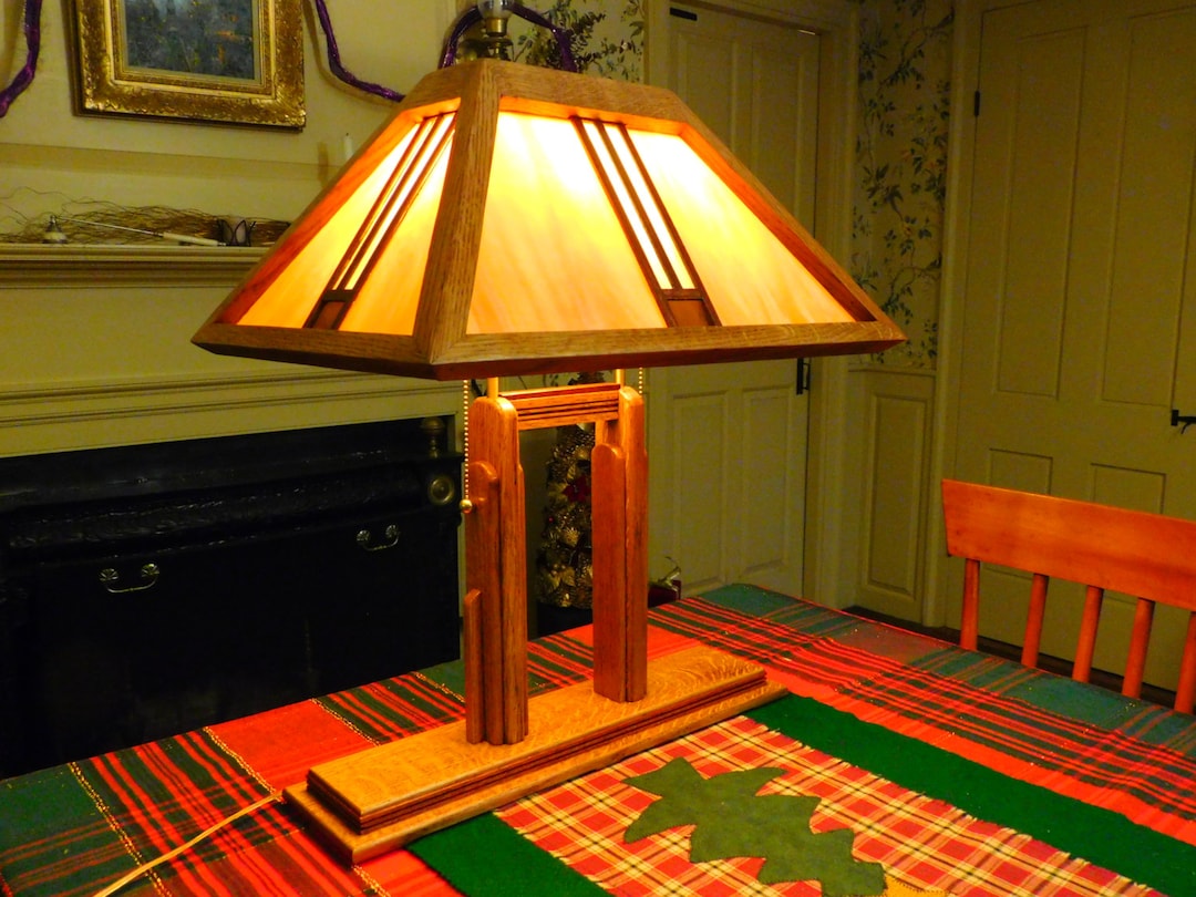 Arts and Crafts Style Desk Lamp free Shipping Etsy