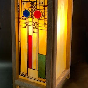 Frank Lloyd Wright inspired box lamp