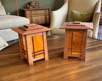 Frank Lloyd Wright inspired Prairie Style Lantern.
