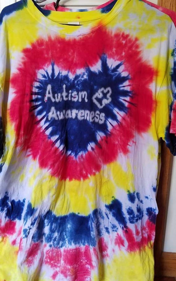 Autism Awareness Tie Dye Etsy