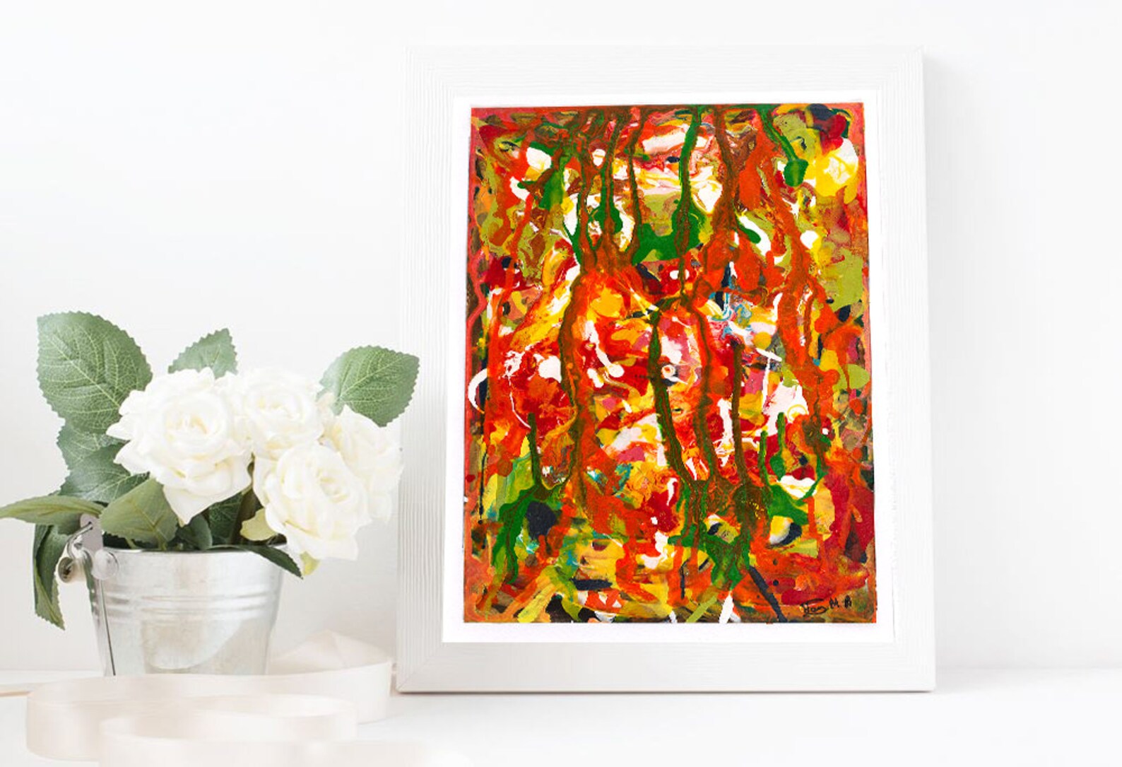 Paper Fluid Art Painting Original Best Selling Art Abstract Etsy