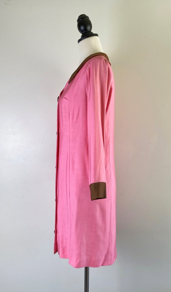 Vintage 1960s Pink Mod Double Breasted Overcoat J… - image 6