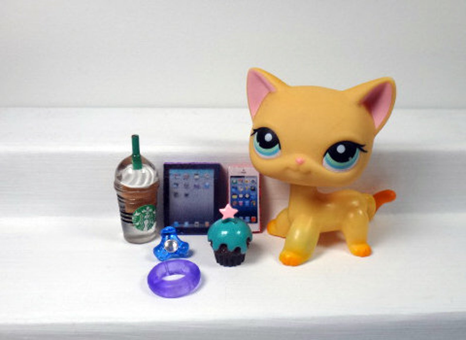 LPS Miniature Food and Starbucks Drink 6 Pc Lot Littlest Pet | Etsy