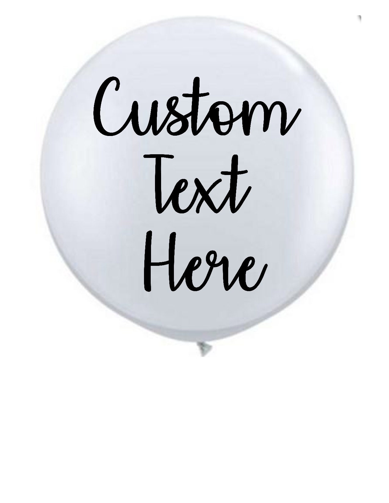 Custom Vinyl Balloon Decal Engagement Announcement Vinyl Etsy