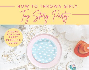 Toy Story Birthday Party Invitation For A Girl, Planning Guide, Girly Toy Story Party, Pink Toy Story, Birthday Invites For A Girl, Woody