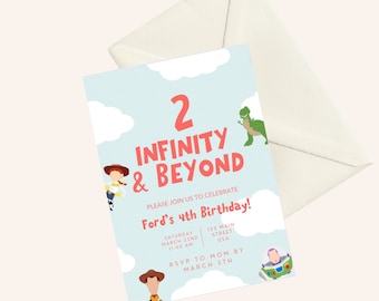 Toy Story Birthday Invitation: Two Infinity & Beyond (Digital Download)