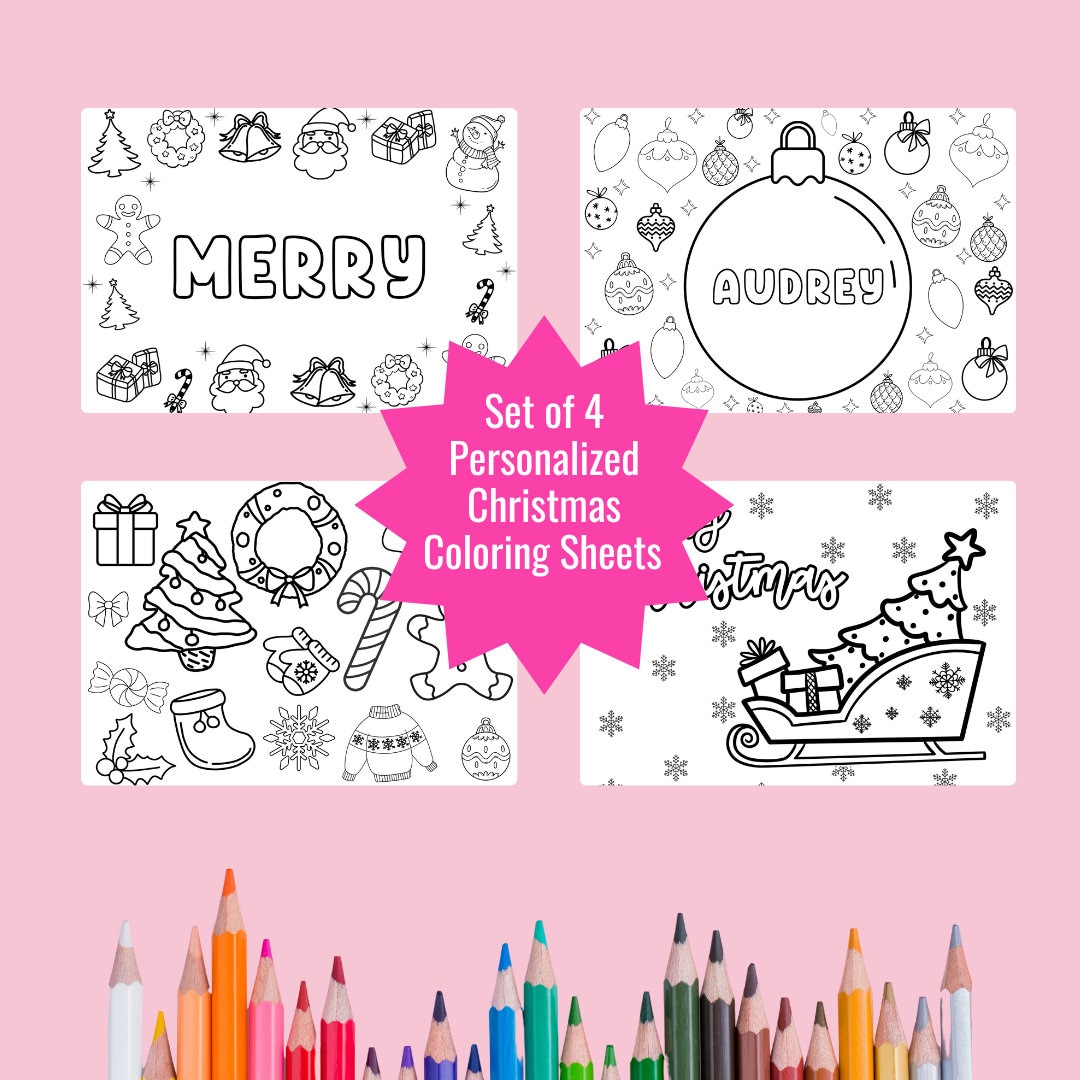 Christmas Coloring Sheet — A Party That Pops