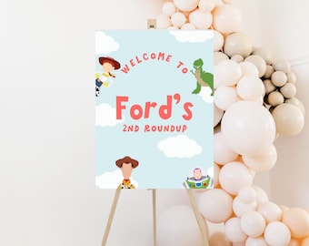 Toy Story Welcome Sign: Birthday Party Decor (Digital Download)