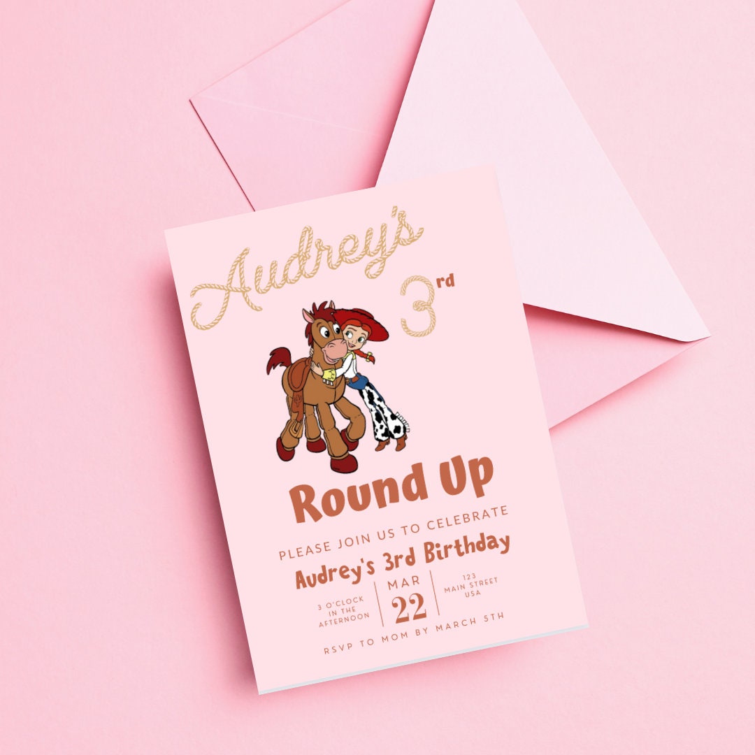 Roarsome Roundup - Birthday Invitation Template (Free)