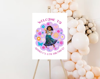 Encanto Birthday Welcome Sign: Mirabel Party Decor (Digital Template)