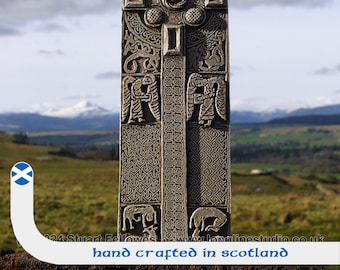 Aberlemno 'Roadside' Pictish Cross. Hand made wall hanging. Christian. Scotland