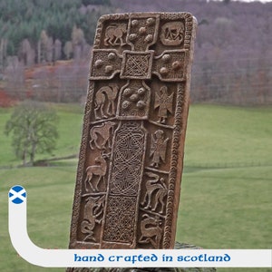 Dunfallandy Pictish Cross. Hand made resin wall hanging. Perthshire. Scotland. Fergusson clan