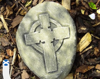 Saint Columba Pillow. Celtic Cross. Hand made resin wall hanging. Iona. Scotland.