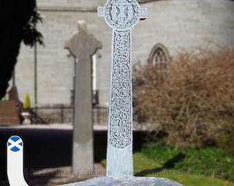 MacKinnon's Celtic Cross. Hand made resin wall hanging. Scotland. Tiree & Inveraray