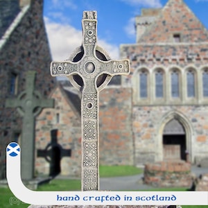 St, John&#39;s Celtic Cross. Iona. Hand made resin Wall hanging. Scotland. Christian