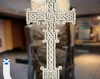 Skinnet Pictish Cross. Hand made resin wall hanging. Thurso. Scotland.