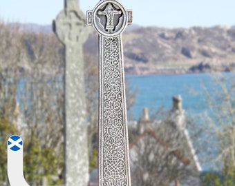 Handmade Maclean's Celtic Cross Wall Hanging: Iona, Scotland