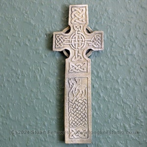 Jordanhill Celtic Cross, Glasgow. Hand made resin wall hanging. Scotland