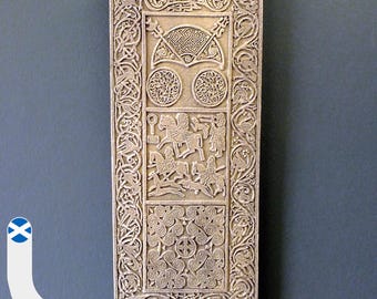 Hilton Of Cadboll. Pictish Symbol Stone. Hand made wall hanging. Scotland