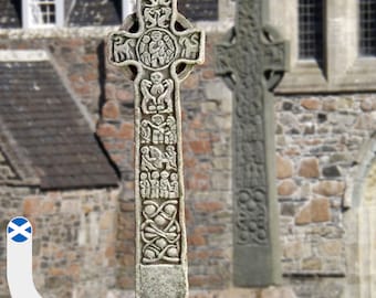 St. Martin's Celtic Cross. Hand crafted wall hanging. Iona. Scotland