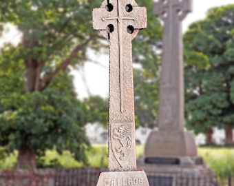 Sir William Wallace memorial Celtic Cross. Hand made resin wall hanging. Scotland. Braveheart