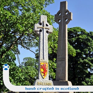 William Wallace Celtic Cross. Hand crafted wall hanging. Scotland