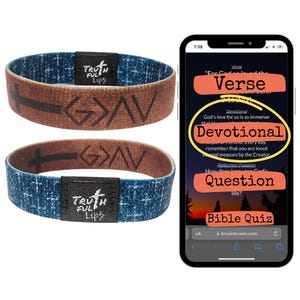 NFC Daily Devotional Bracelet: Tap for Bible Verse & Reflection image 9