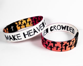 WWJD Elastic Bands (Make Heaven Crowded)