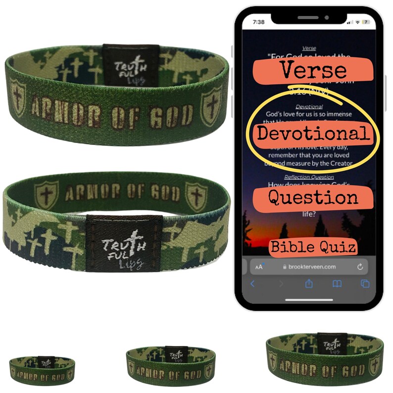 NFC Daily Devotional Bracelet: Tap for Bible Verse & Reflection image 10