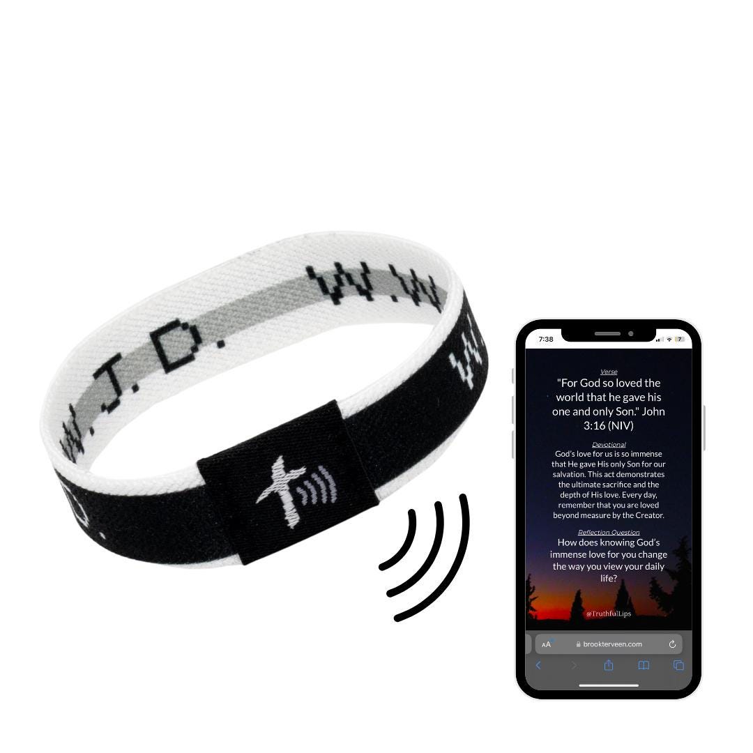 Daily Devotional Tap Bracelets - Bible Verse Bracelets- Tap Your Phone ...