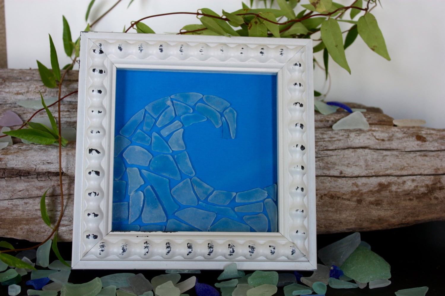 Sea Glass Art - Beach Decor - Nautical - Beach House - Nautical Decor ...