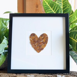 Sea Glass Art-Heart-Home Decor-Beach-Anniversary-Wedding-Birthday-Mother’s Day-Beach Decor-Sea Glass Art-Beach-Valentine’s Day-Coastal