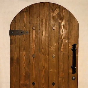 Rustic Gate; Courtyard, Garden Entry Gate; Wood & Iron Artisan Crafted Gates | Custom Made