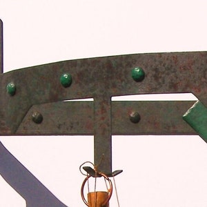 Handmade Wrought Iron Pot Rack: Custom Kitchen Utensil Organizer