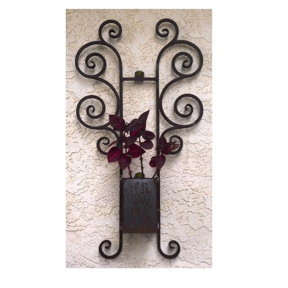 Wrought Iron Wall Planters – Wall Design Ideas