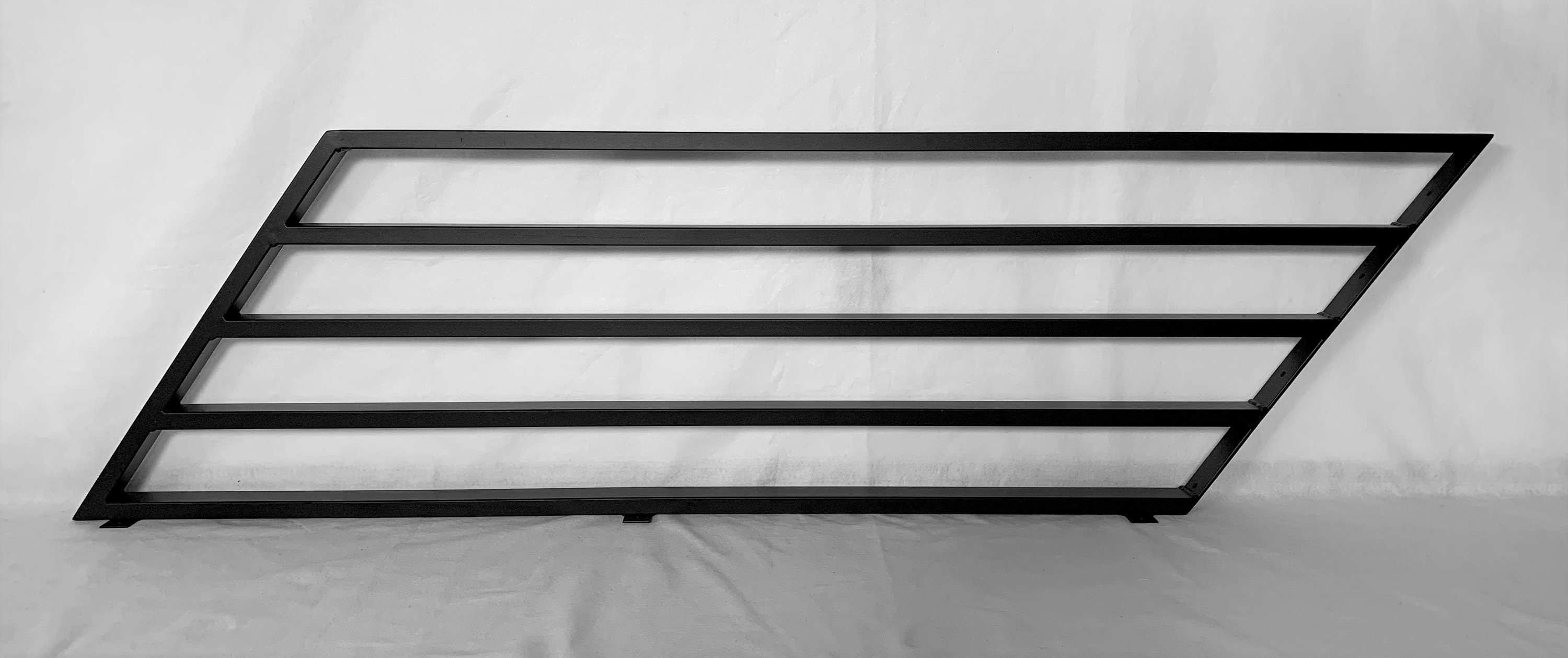 Custom Steel Stair Railing: Modern Knee Wall Handrail - Etsy