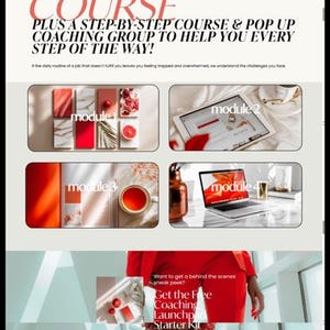 Pacote de Site, Blog e Funil de Vendas Systeme.io: Modelo Bold Red para Coach de Negócios — Design Estratégico, Moderno e Totalmente Editável imagem 19