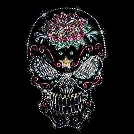 Evil Sugar Skull With Diamond Day of the Dead Womens - Etsy