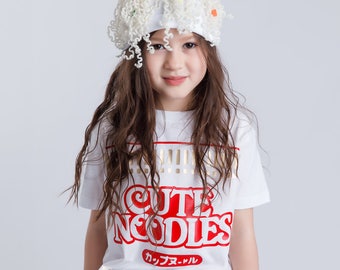 Toddler Ramen Costume: Noodles T-shirt & Handmade Hat