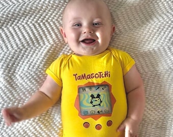 Tamagotchi Baby Onesie: Funny Newborn Halloween Costume