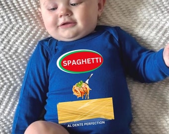 Spaghetti Baby Halloween Costume: Meatball Bodysuit, Newborn Gift