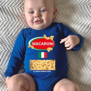 Pasta Baby Halloween Costume, Baby Macaroni Costume, Mac N Cheese Boy Girl, Newborn Gift, Baby Christmas Gift, Sibling Matching Costumes