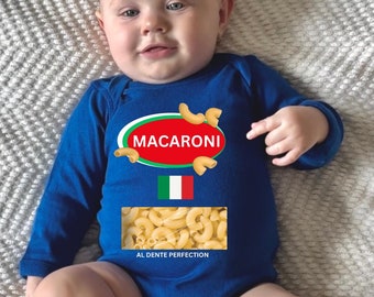 Pasta Baby Halloween Costume, Baby Macaroni Costume, Mac N Cheese Boy Girl, Newborn Gift, Baby Christmas Gift, Sibling Matching Costumes