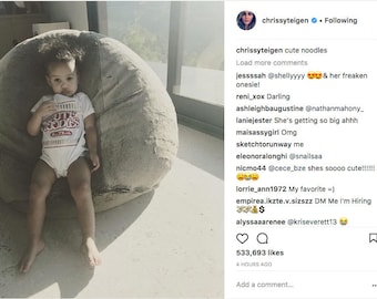 John Legend+Chrissy Teigen's Daughter Chilling in Our Ramen Outfit